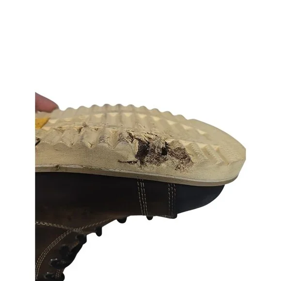 DAKOTA Men's 8'' 523 Steel Toe Steel Plate Ironworker Work Boots Brown Size 7.5M - Picture 9 of 10